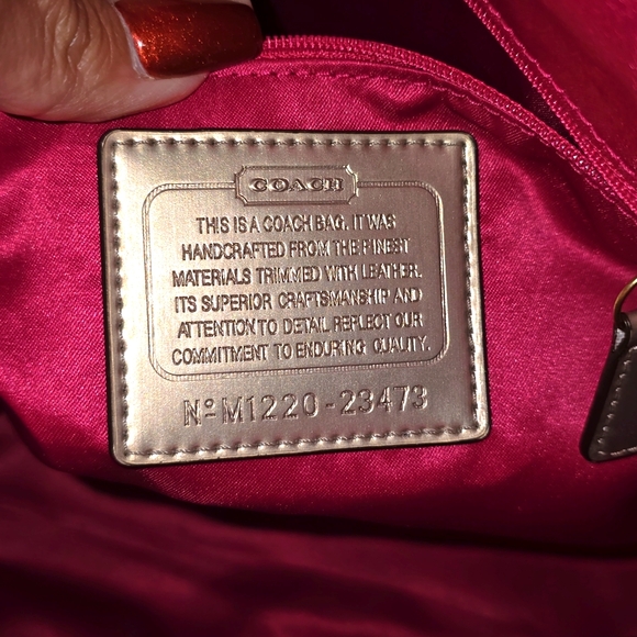 Coach Signature Fabric Bag - Picture 11 of 12